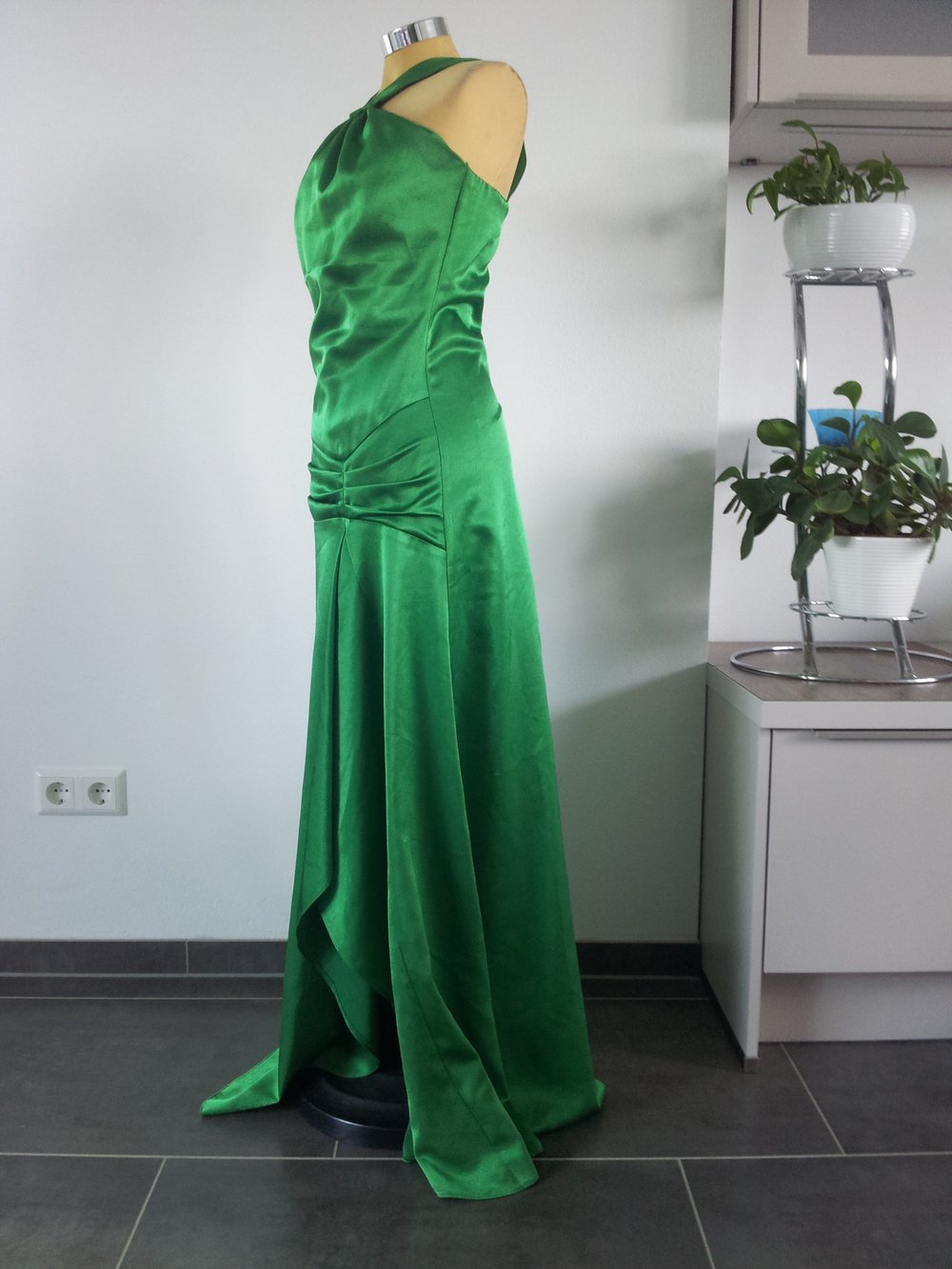 Grünes Abendkleid