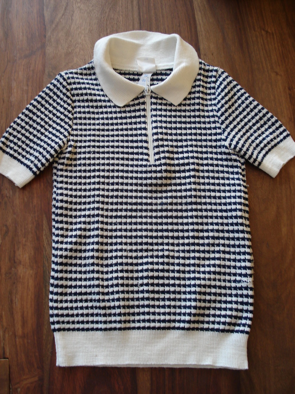 Pepita-Shirt mit Kragen Vintage