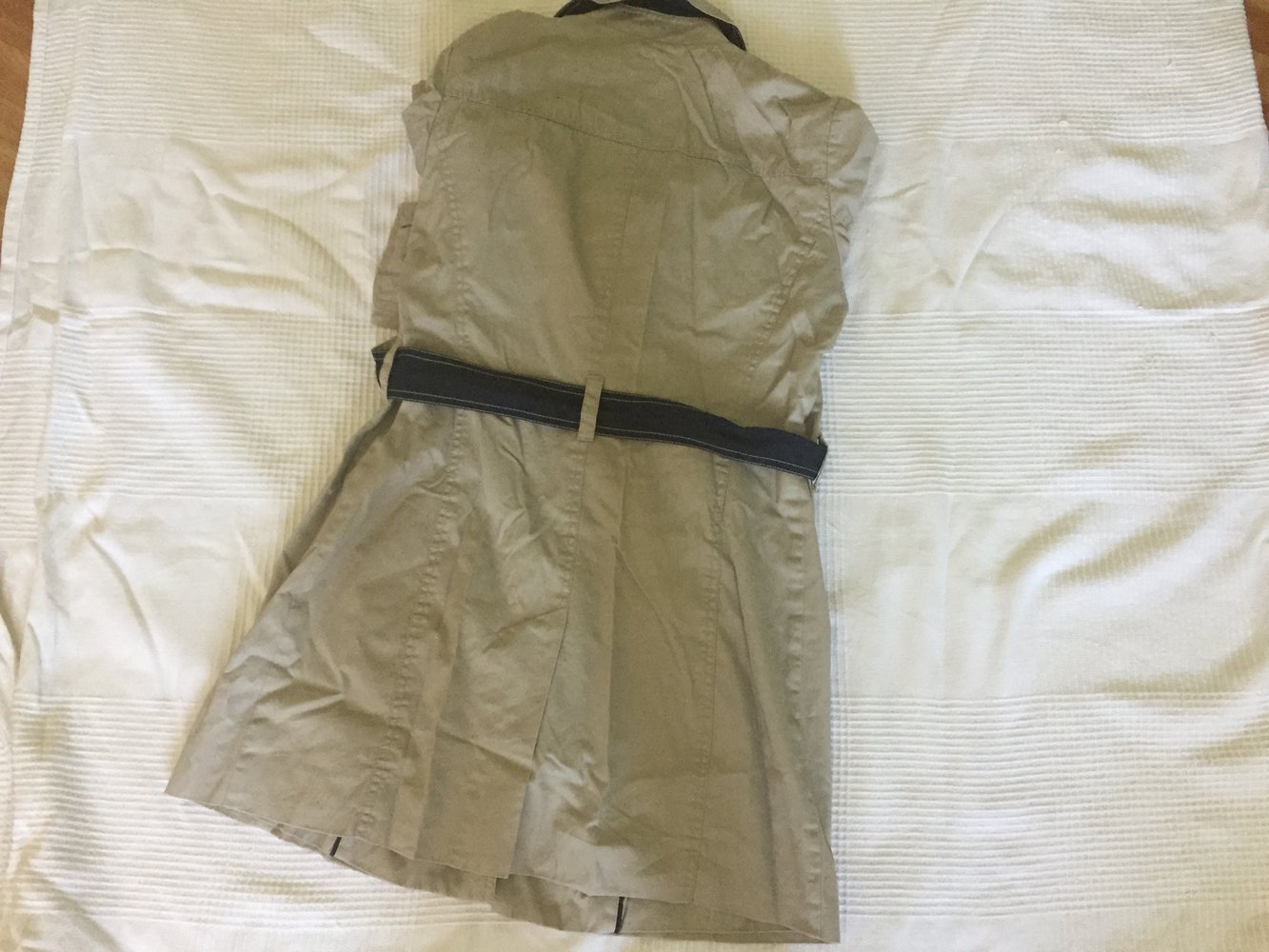 Trenchcoat von ESPRIT in beige mit blau