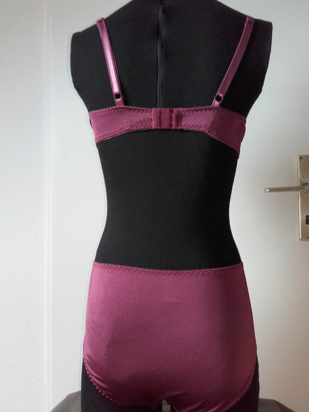 Unterwäsche Set helles lila Spitze 75AS