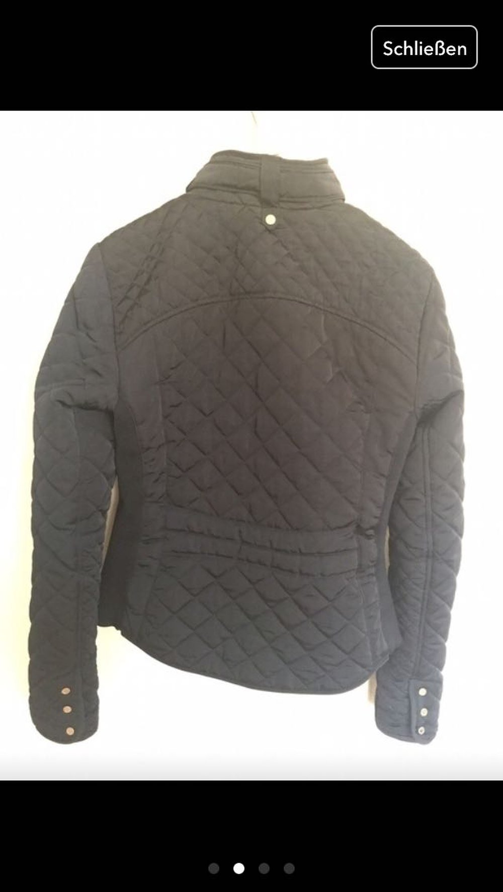 Zara Woman Steppjacke Dunkelblau