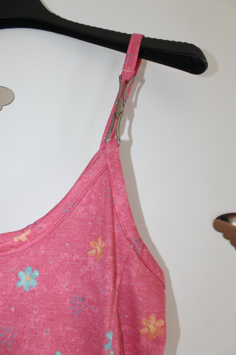 Süßes Strandkleid / Sommerkleid in rosa mit Blümchen