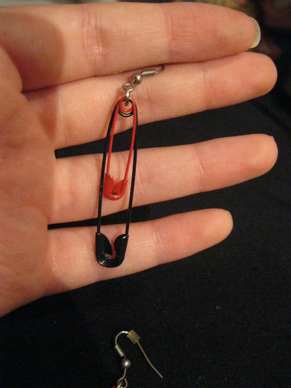  punkige Sicherheitsnadeln Ohrringe