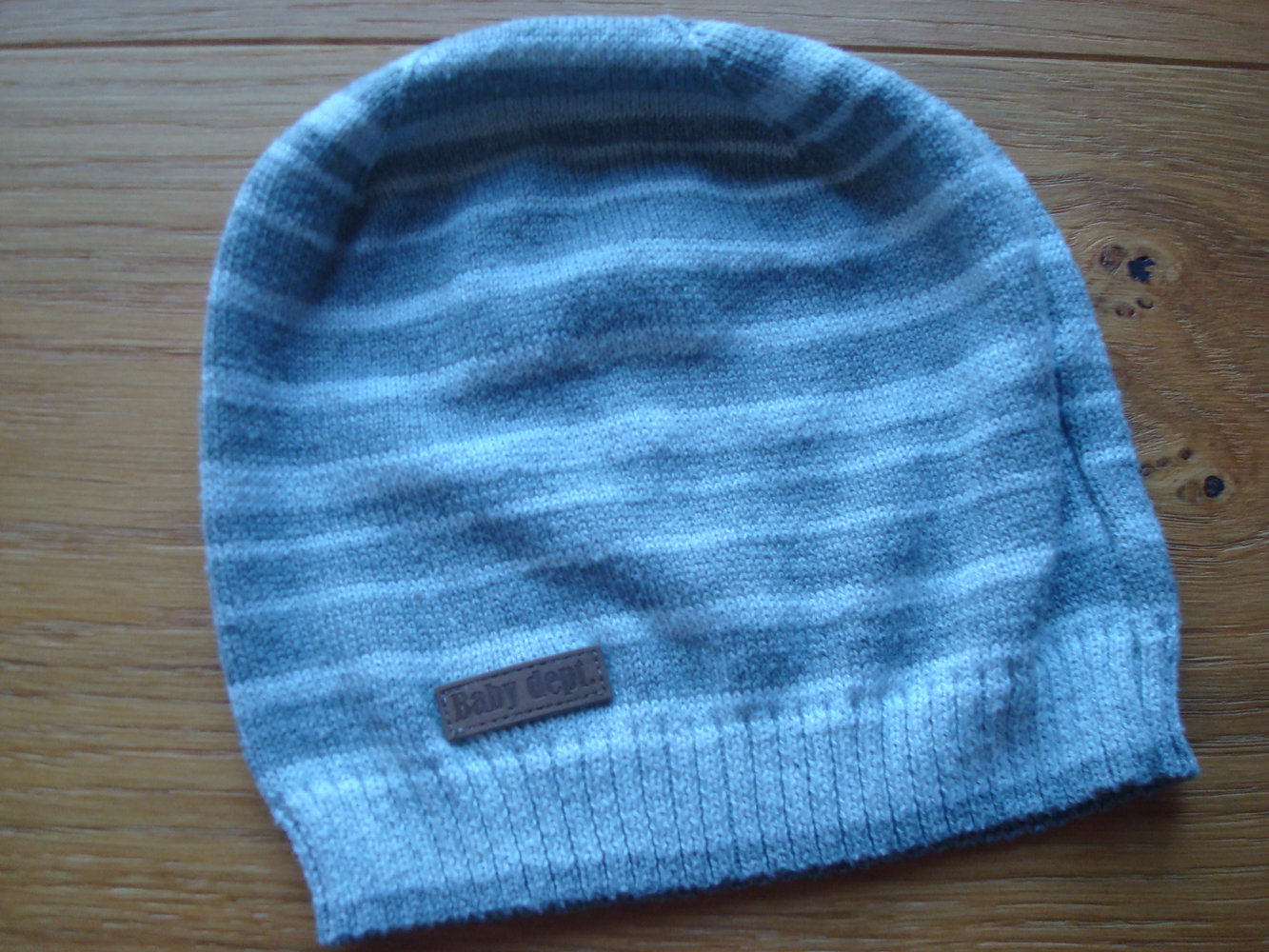 Mütze, Strickmütze, Beanie Grau KU 39