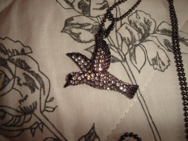 Six Friedenstaube Taube mit Strass