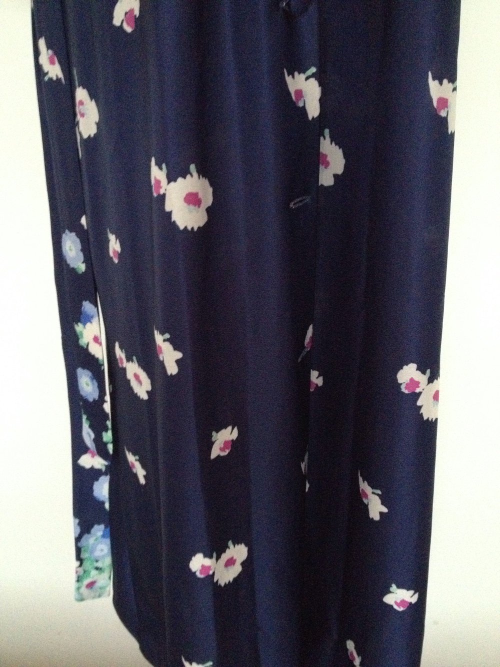 Exklusiver Vintage Blümchen Bademantel Morgenmantel 