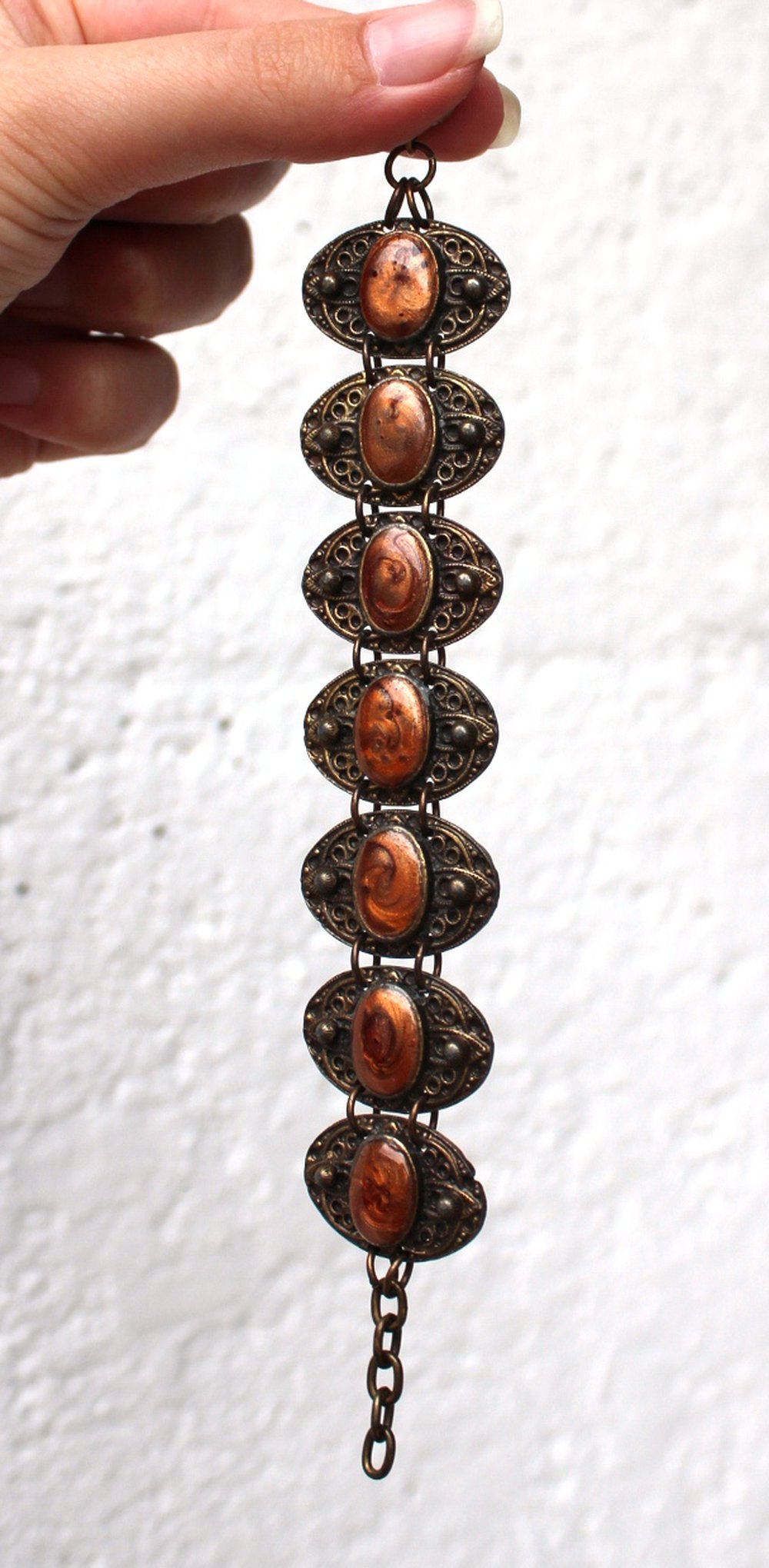 altgoldenes braunes True Vintage Armband