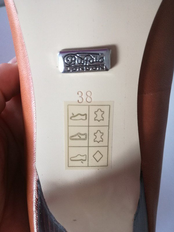 Buffalo London Bill Leather Pumps, Braun, EU 38