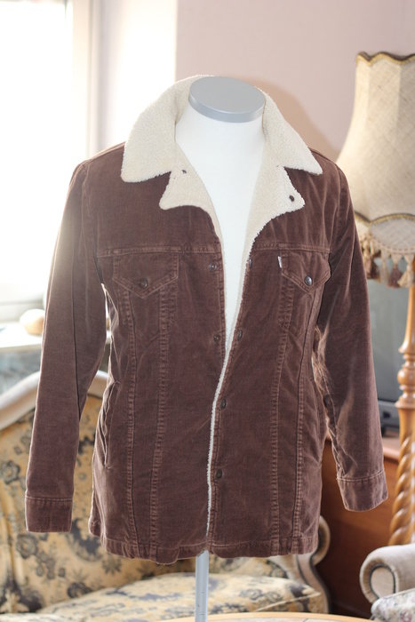 Levi Strauss Jacke Mantel Baumwolle braun S