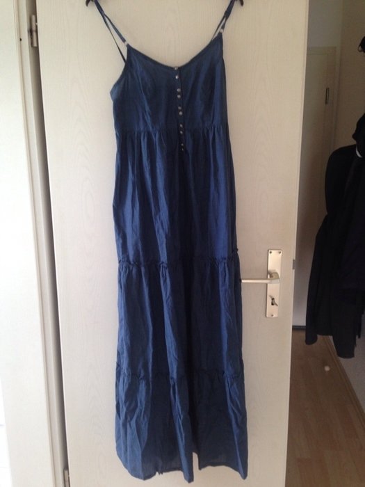 Blaues Hippie Maxikleid von H&M 