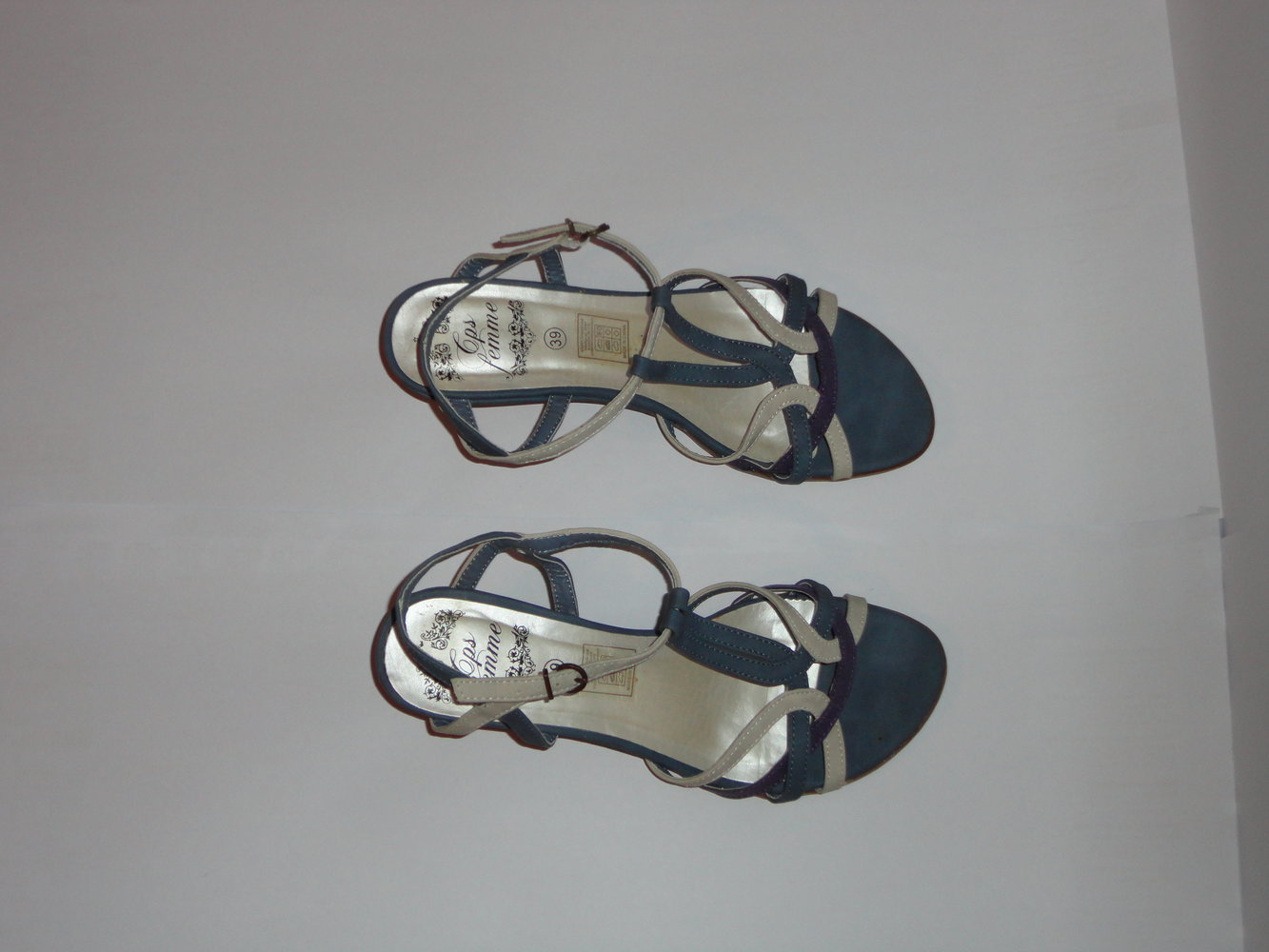 Sandalen blau silber Sommer Basic
