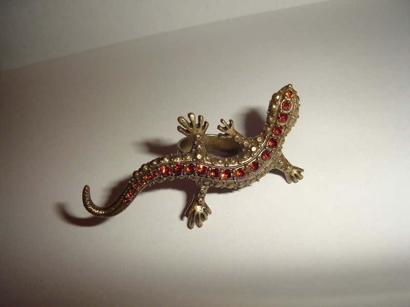 Salamander Ring gold Größe 19