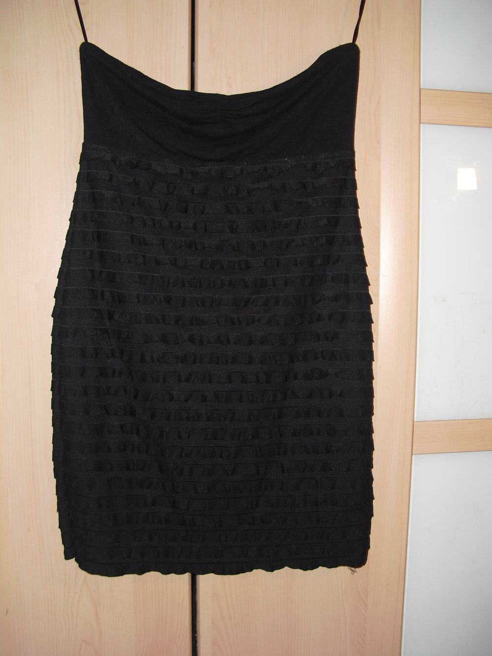 sexy bandeukleid rüschen Party Disco