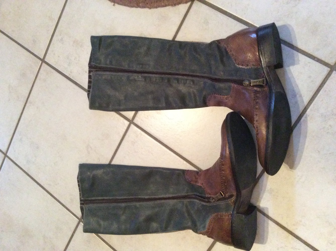 We Are the Original  Lederstiefel Leder Stiefel Größe 38 Bikerboots Boots 