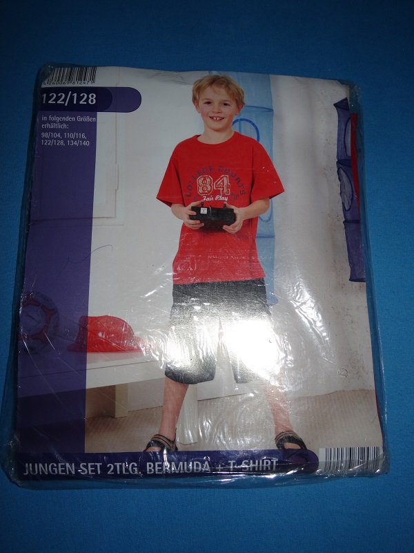 Jungen Set 2 tlg. Shorts und T-Shirt - NEU -OVP 122/128