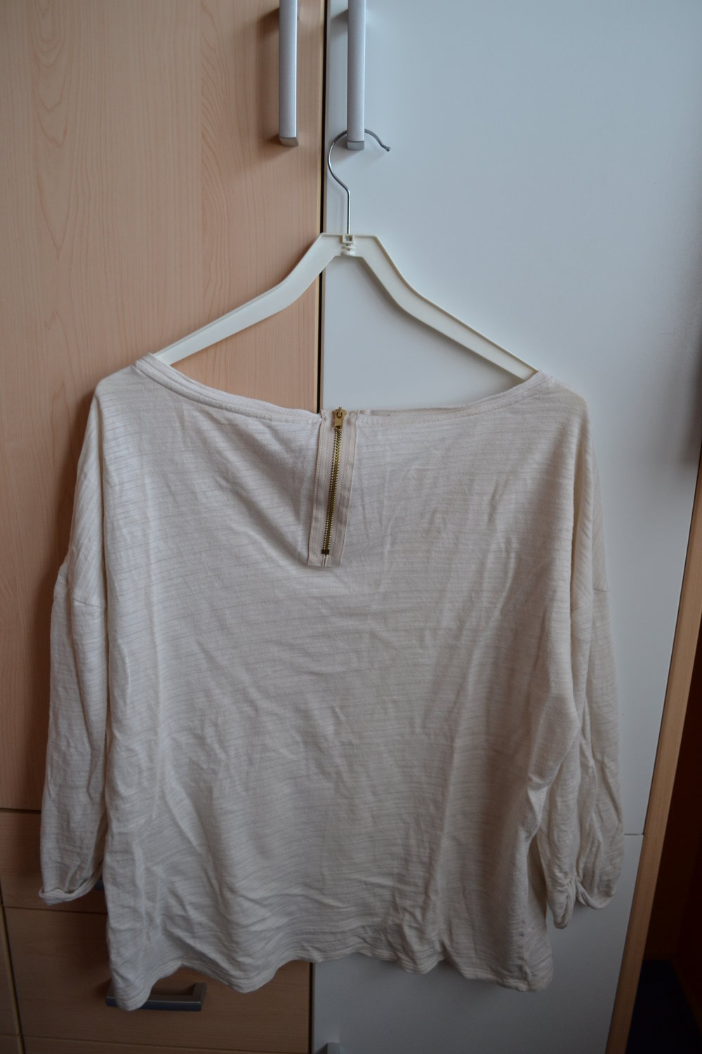 beiges T-Shirt von Esprit 3/4 armlang