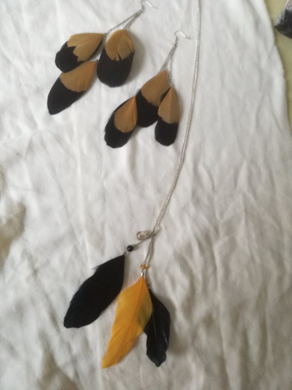 Ohrringe + Kette (Federset)