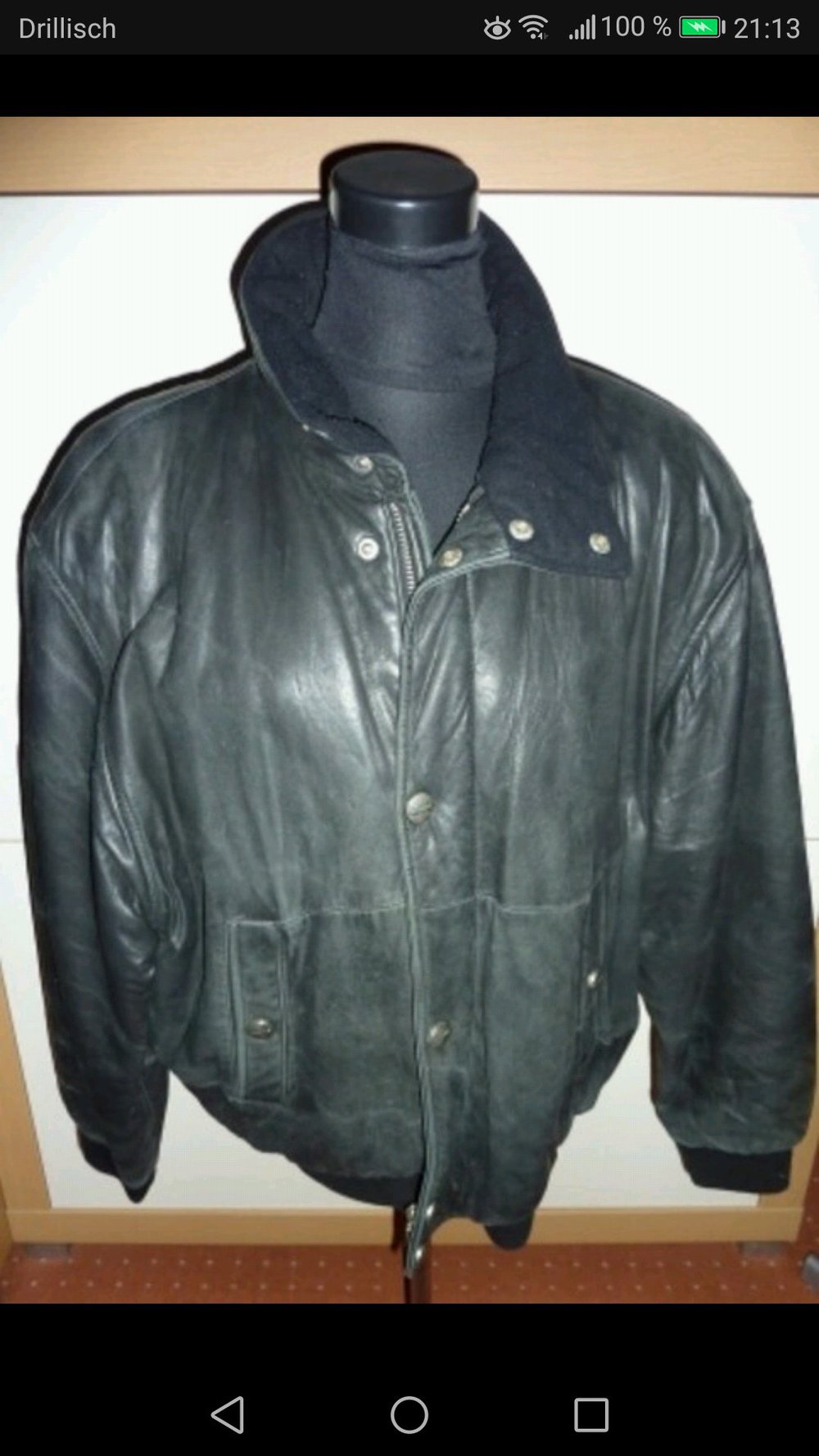 Vintage Lederjacke Bomberjacke Abrams Gr. 52
