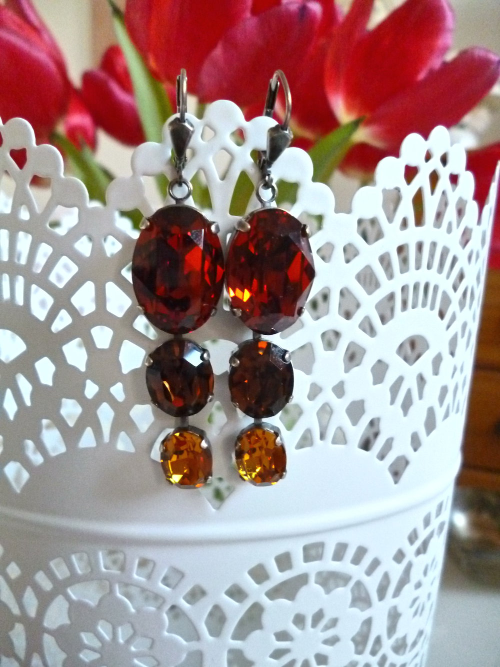 Ohrringe funkelnd elegant