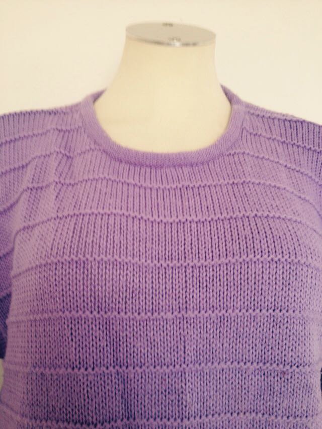 Lila Strickpullover Pulli 