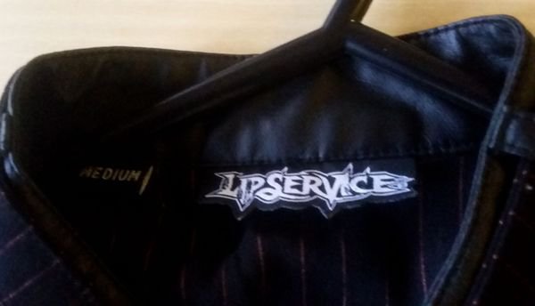 Lip Service Gangsta Pranksta Bondage Jacket *Gothic* *Pinstripes*