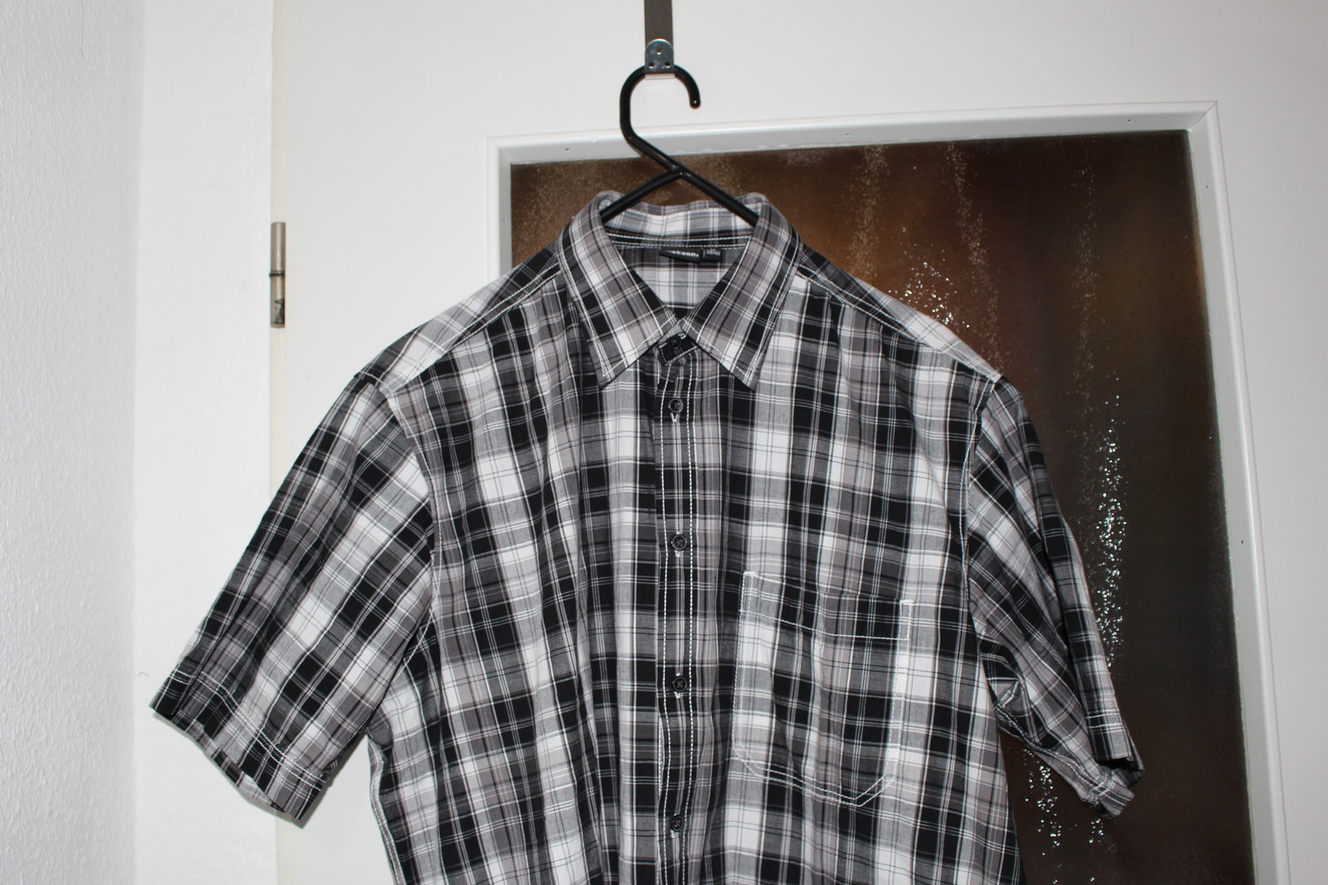 67. NEUES Kariertes Hemd kurzärmelig, Gr. 48/50 M