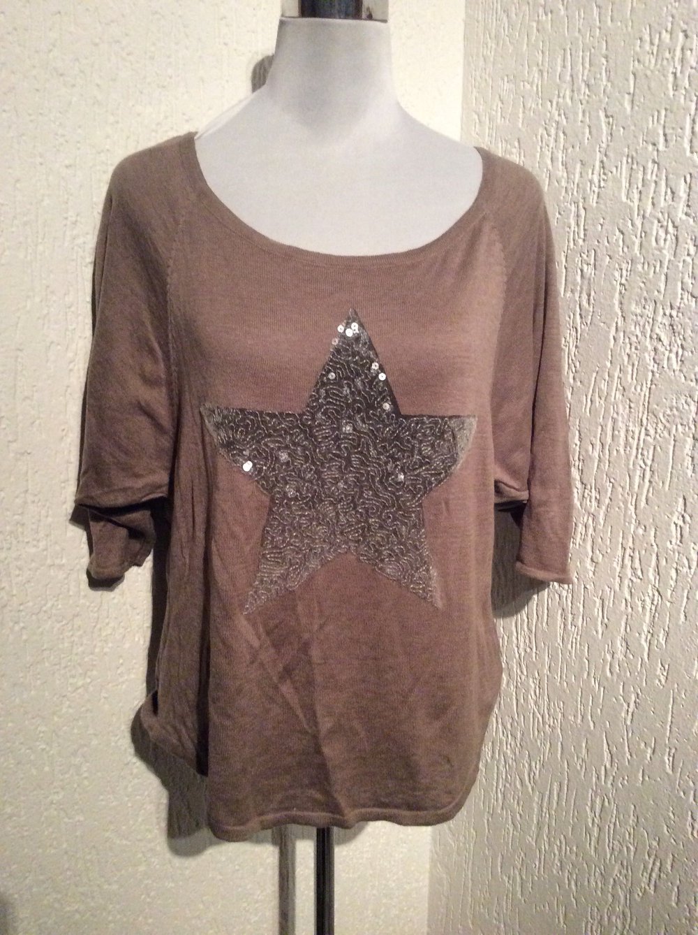 Key Largo Pulli Pullover dünn Größe S neu mit Pailletten 