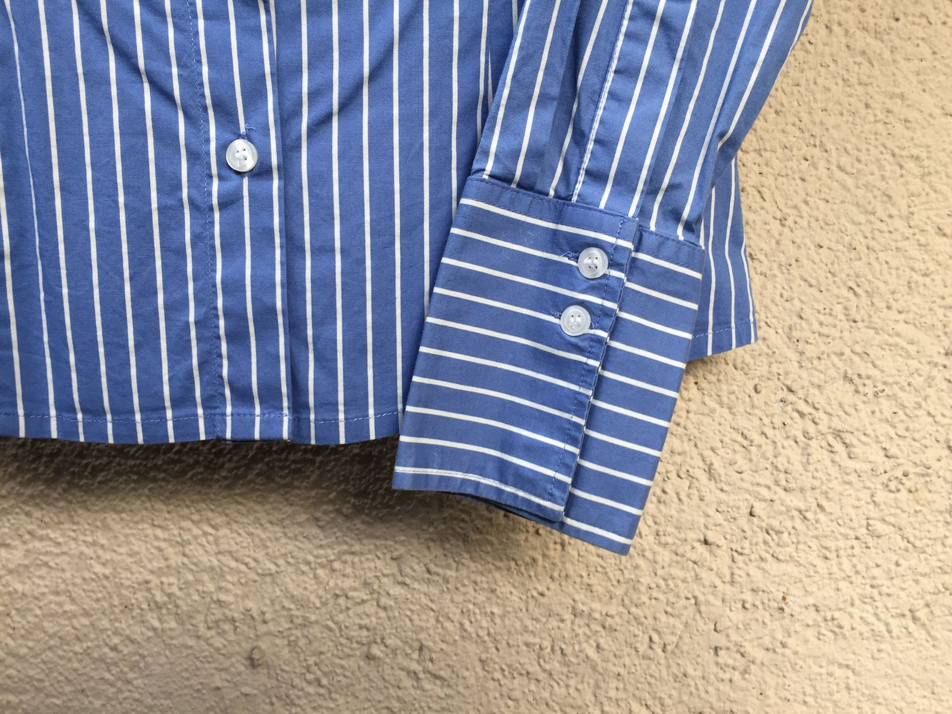 Bluse - blau/ weiß - Heine 