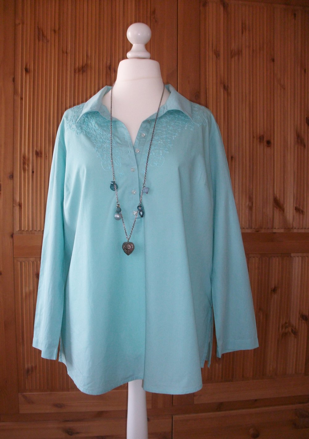 ungetragene H&M BB Tunika/Bluse türkis Gr. 54 #Bluse #Tunika #BIB