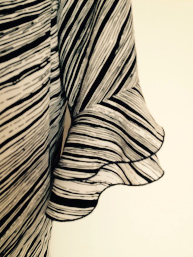 Exclusive schwarz/weiße Bluse 