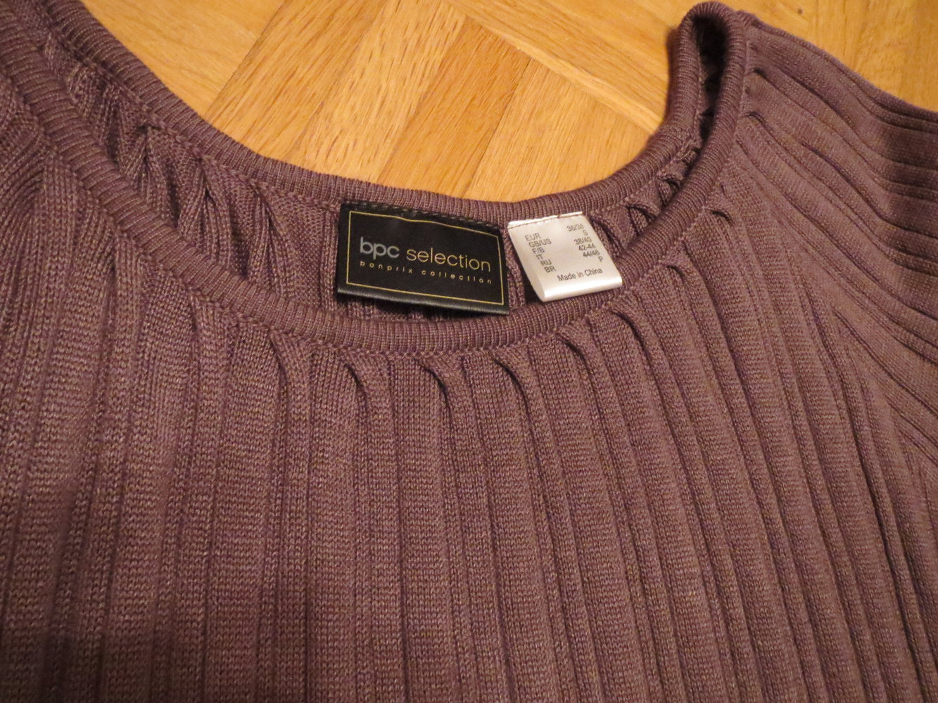 Pullover, Gr.36/38, taupe, Langarm