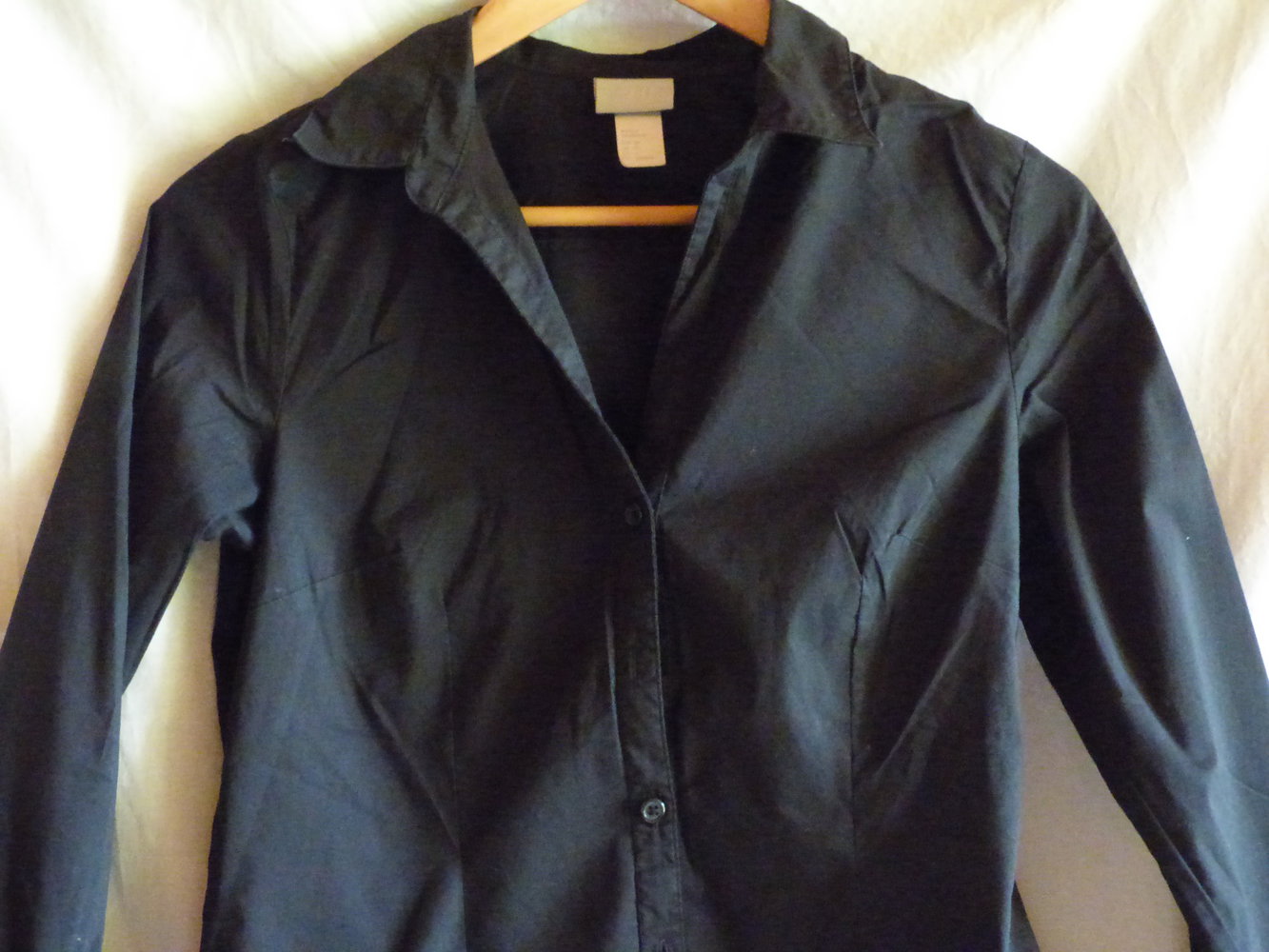 Elegante schwarze Bluse