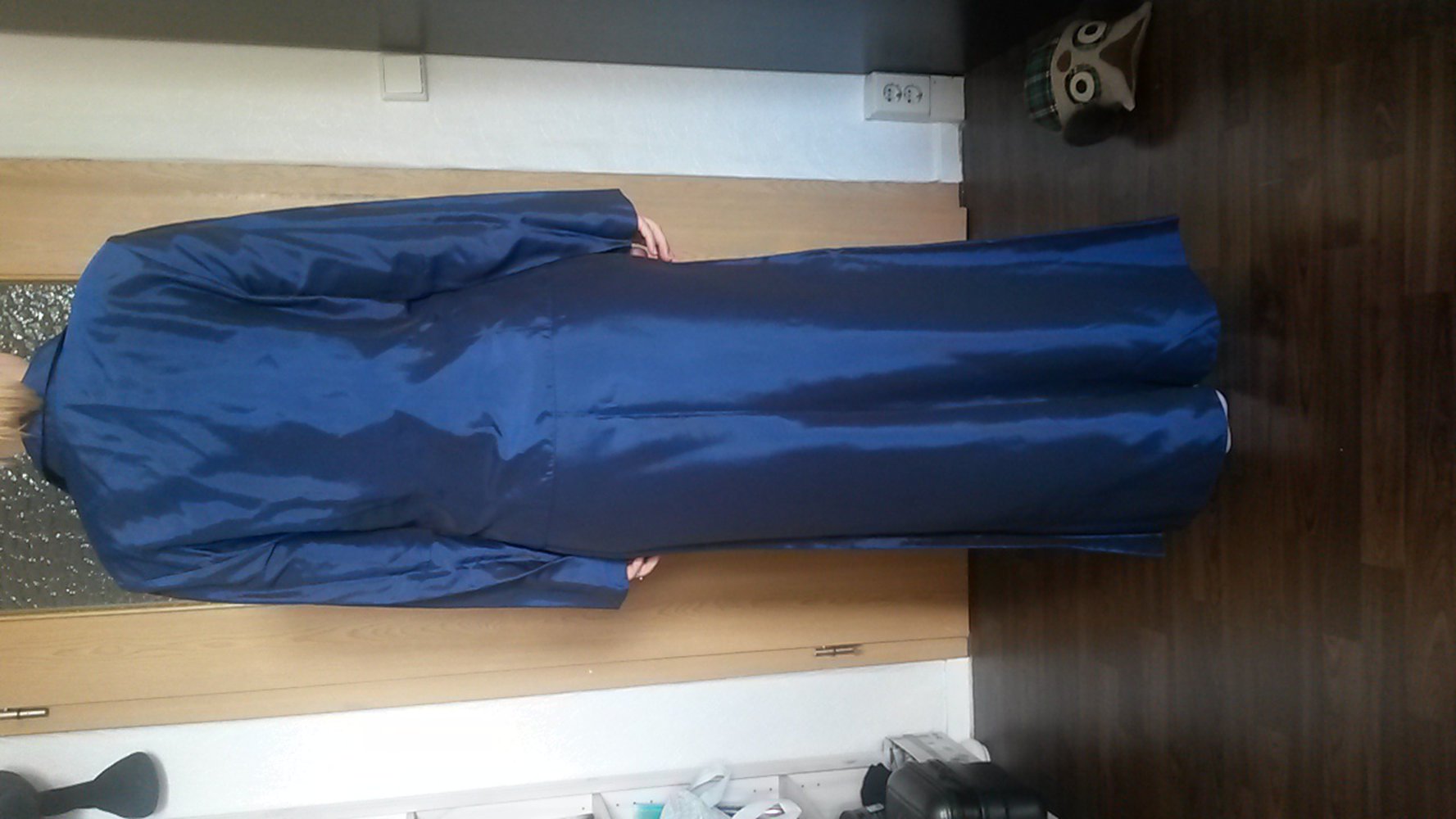 Kleid blau mit Blazer Gr. s