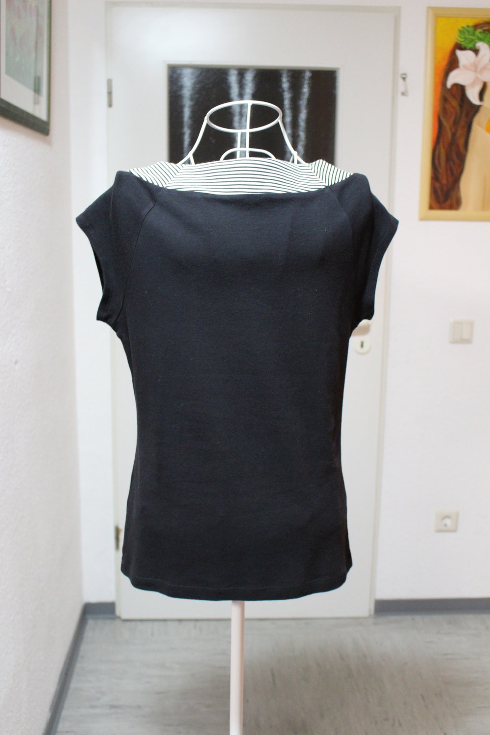 23. Top schwarz, festlich, Gr. 38