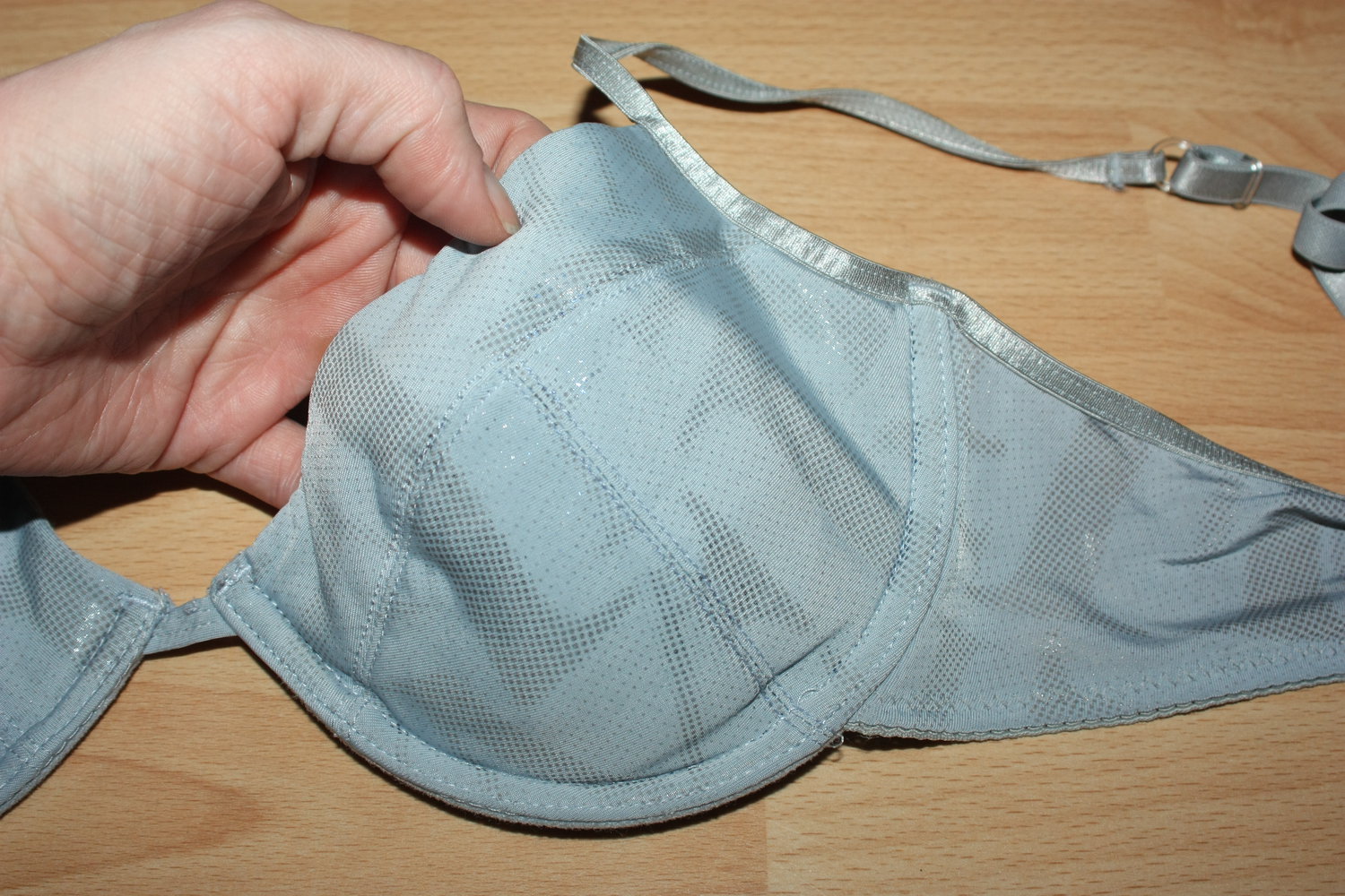 BH hellblau, glitzer, Gr. 80B