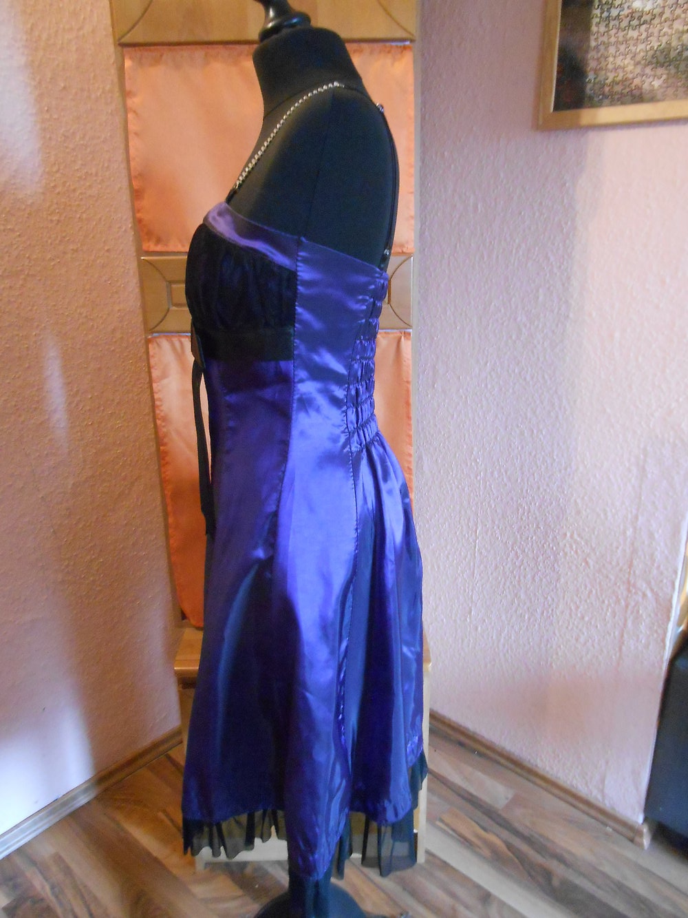 Kleid lila schwarz S Abi Jugendweihe Kommunion