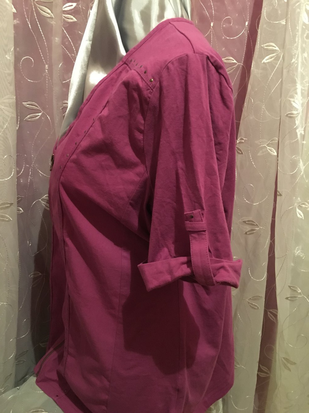 Shirtbluse mit Reißverschluss