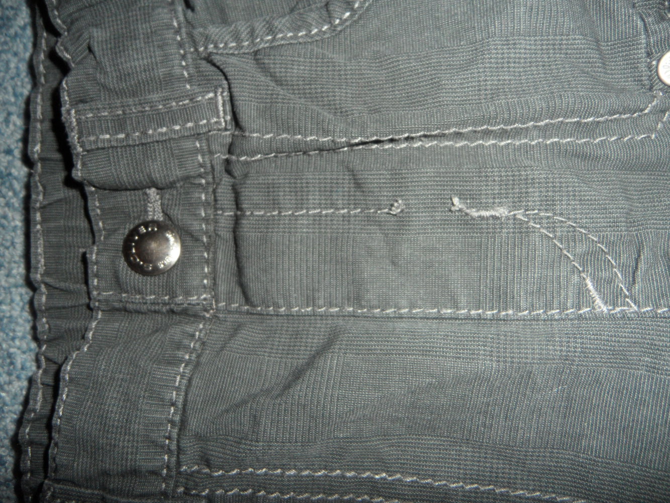 s.Oliver dünne Cargohose Gr. 80 dezent kariert