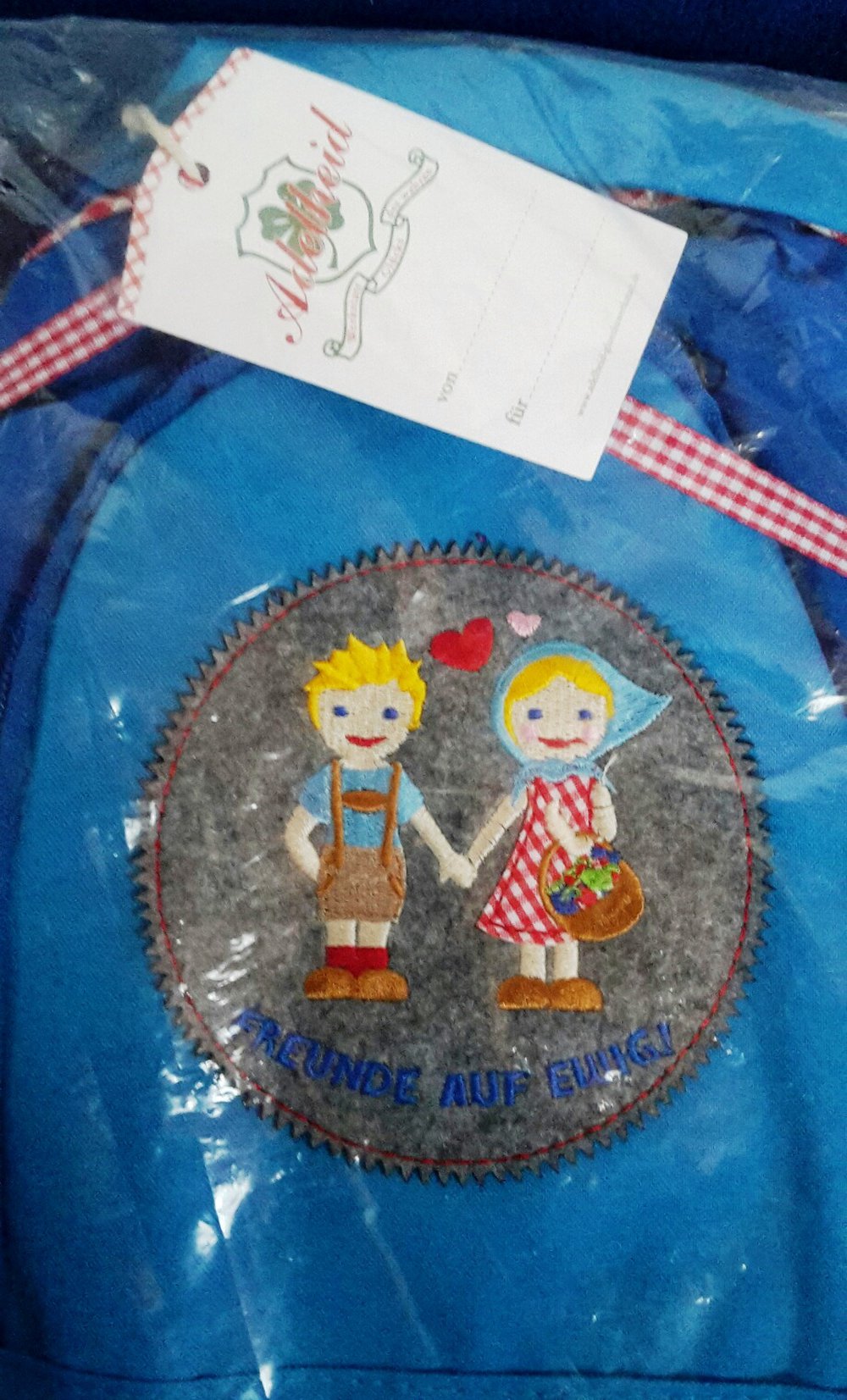 Neu mit Etikett Rucksack Adelheid Freunde auf ewig blau Kinderrucksack