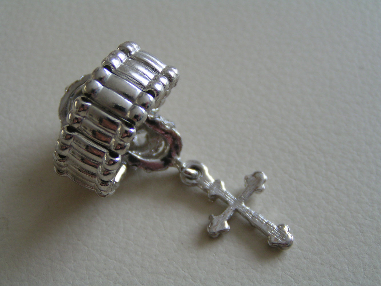 Traum Totenkopf Skull Kreuz Ring Flexibel neu