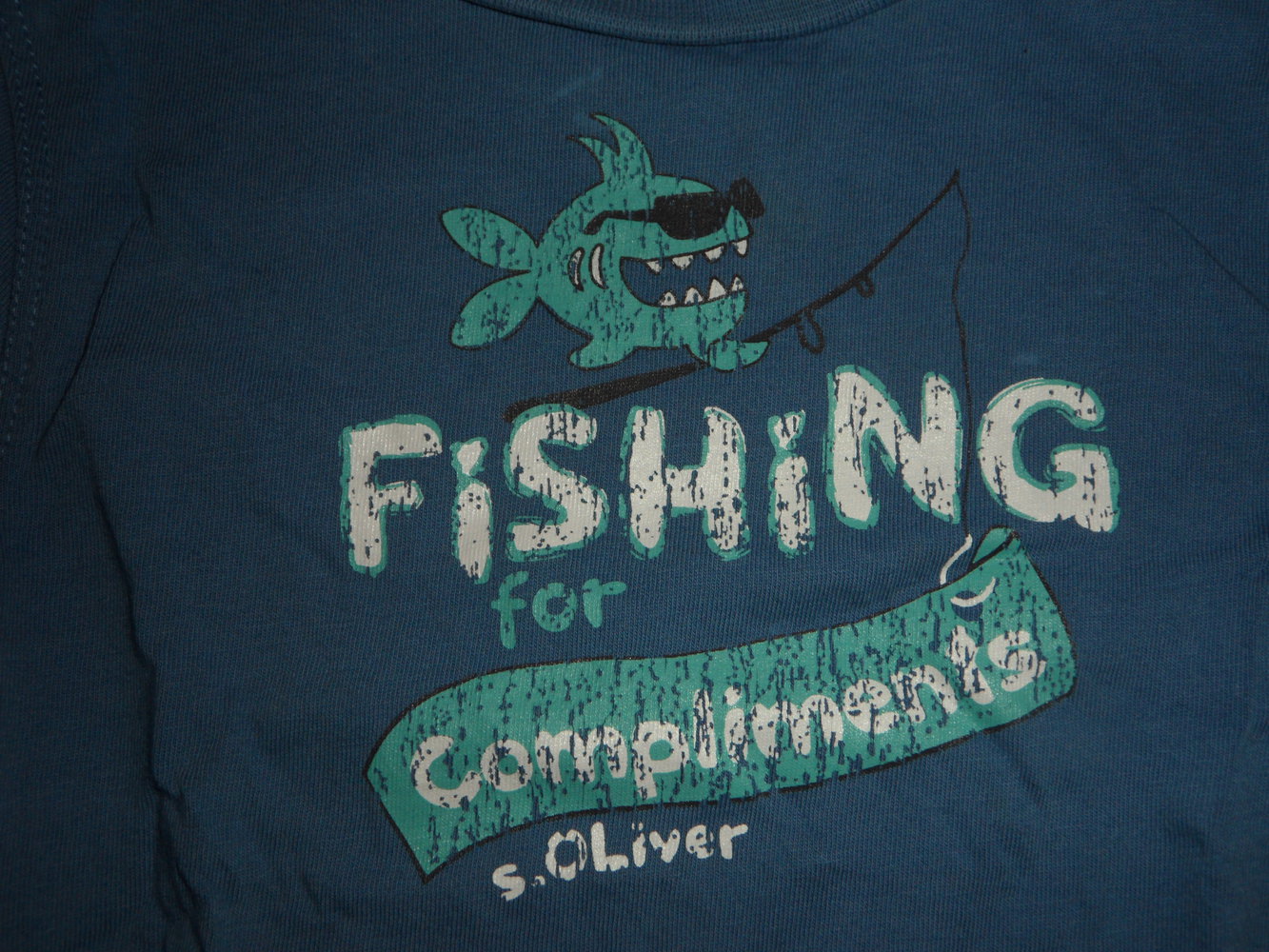 s.Oliver megatolles T-Shirt maritim mit witzigem Spruch