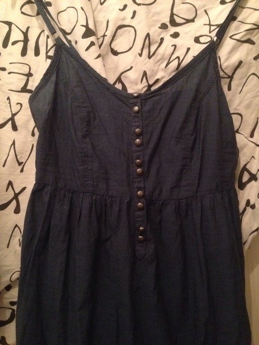 Blaues Hippie Maxikleid von H&M 
