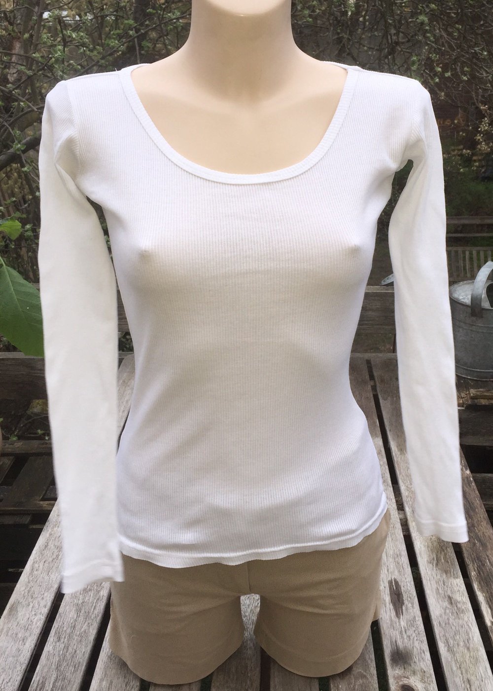 URBAN CLASSICS Longsleeve SHIRT Rippshirt Gr. XS