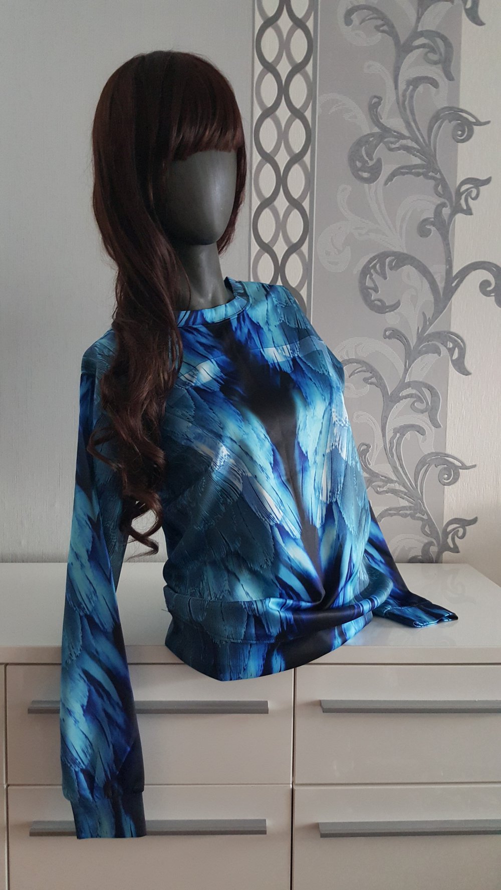 Engel Flügel Federn Pullover Uni M L 38 40 Neu