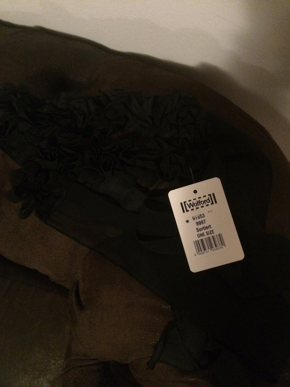 Gaiter mit Blumen schwarz