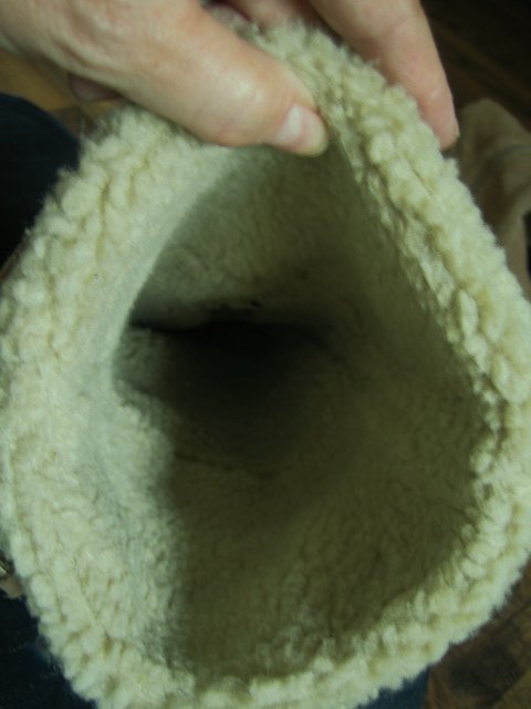 Wildleder Stiefel mit Fell Keilabsatz