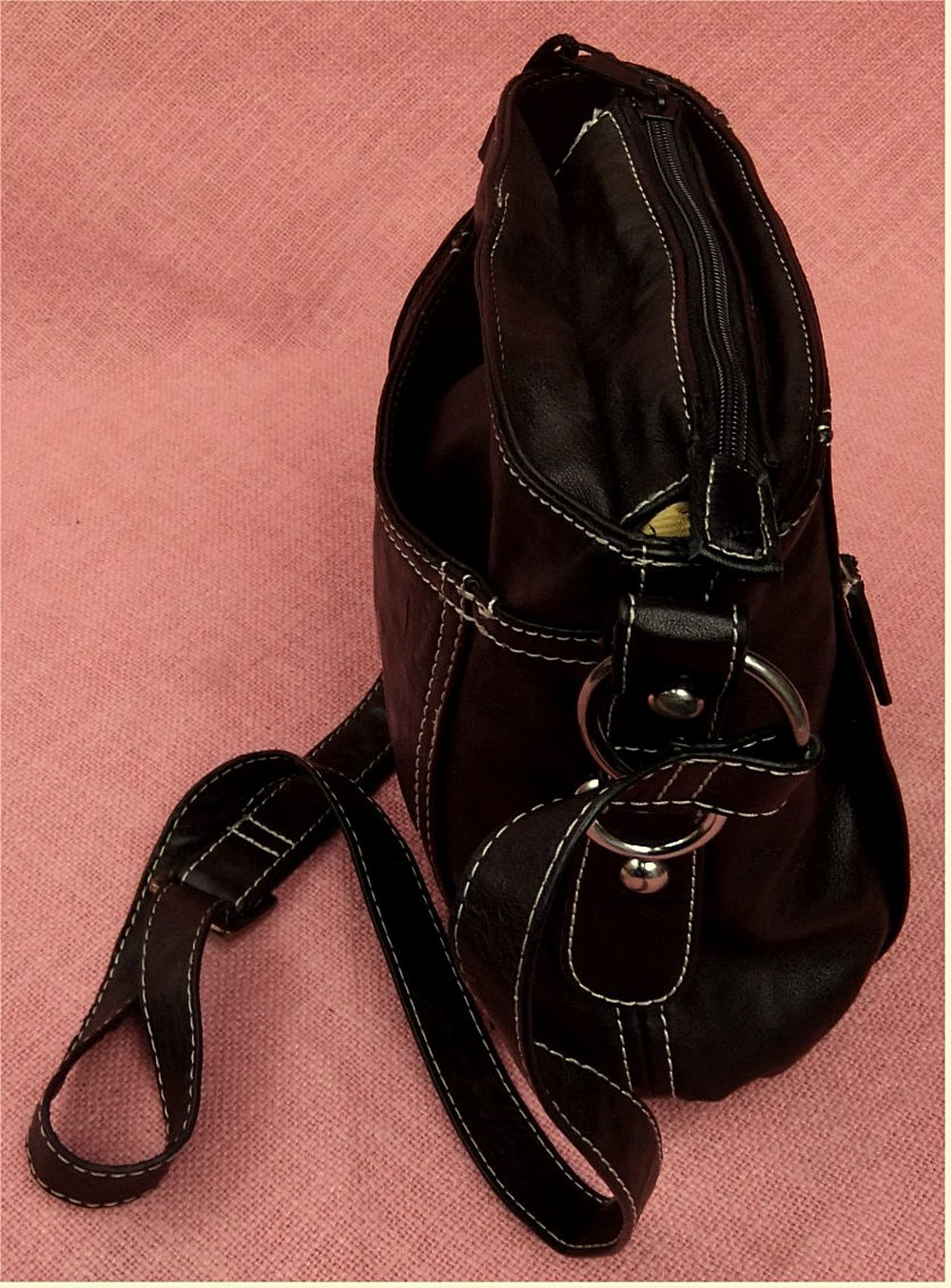 Damen-Umhänge-Tasche von Gerry Weber - Dunkelbraun in feiner Lederoptik