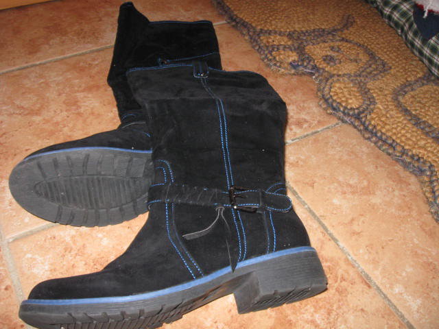 *** Super ~ Wadenhohe ~ Flache ~ Stiefel ***