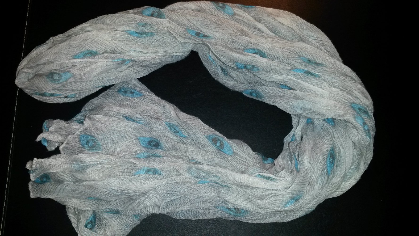 Schal/Tuch Pfauenfedern