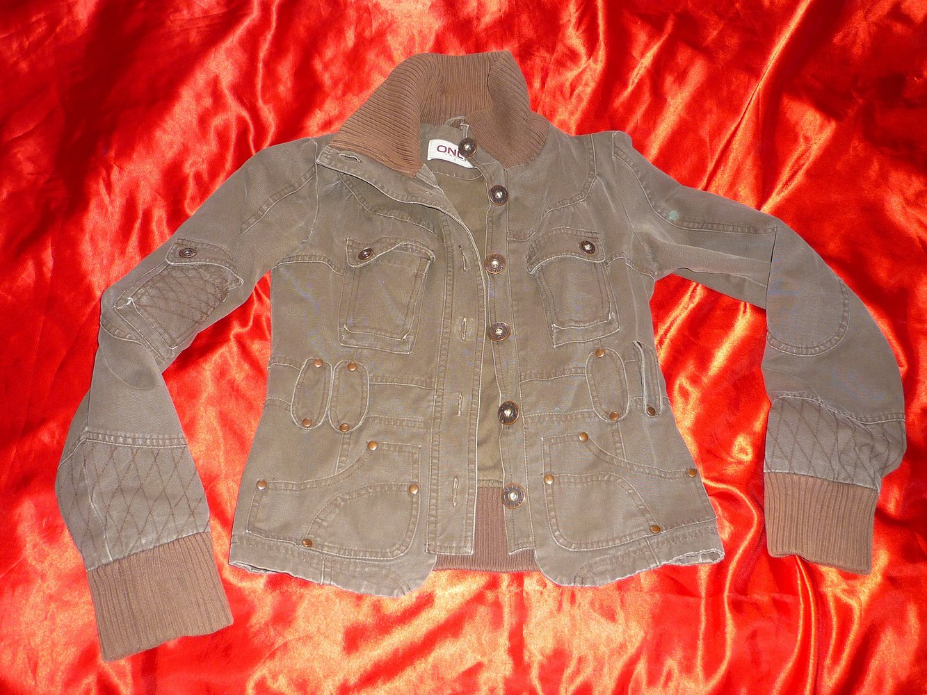 Jacke - XS S M 34 36  - braun vintage coate parka jeans dust jacket 100%Baumwolle